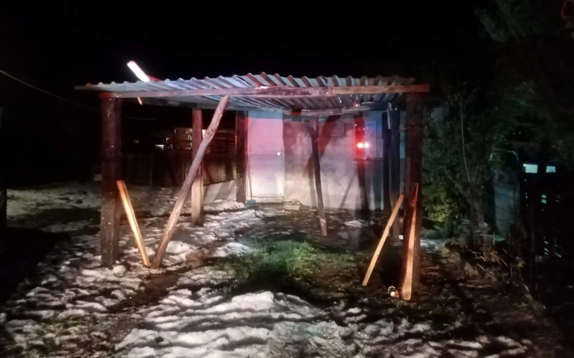 Lluvia afectó casas de poblado Metates